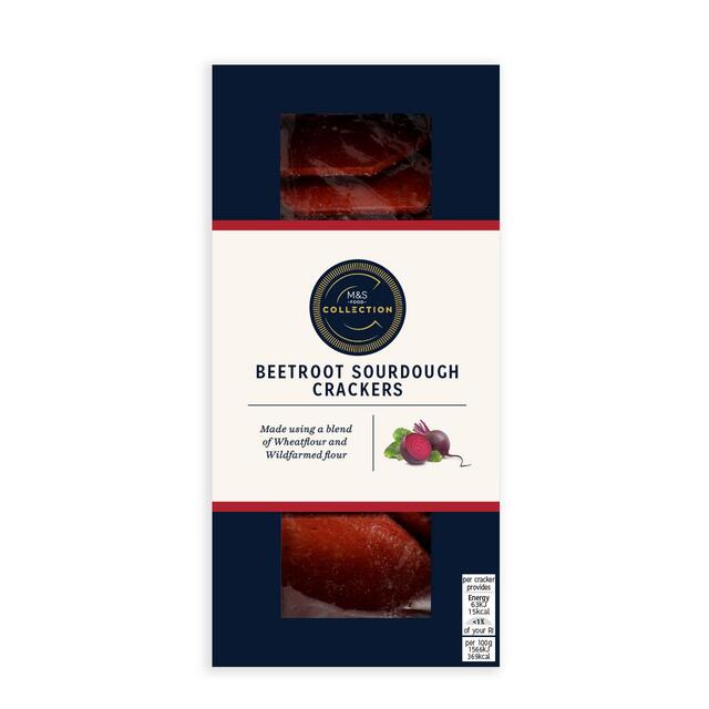 M&S Beetroot Sourdough Crackers thumbnail 2