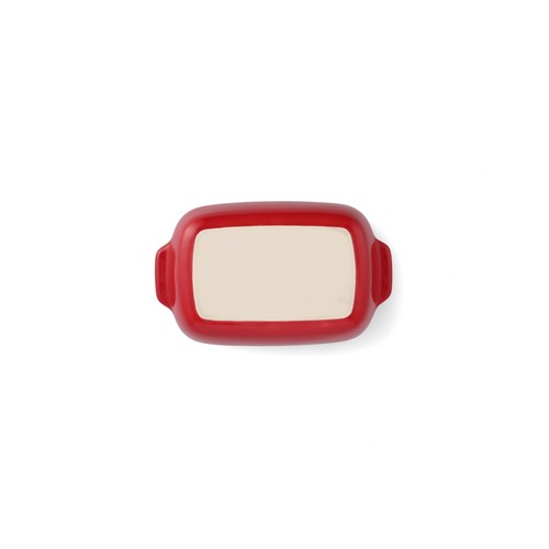 KitchenAid Empire Red Medium 26cm Stoneware Dish with Bamboo Lid thumbnail 4