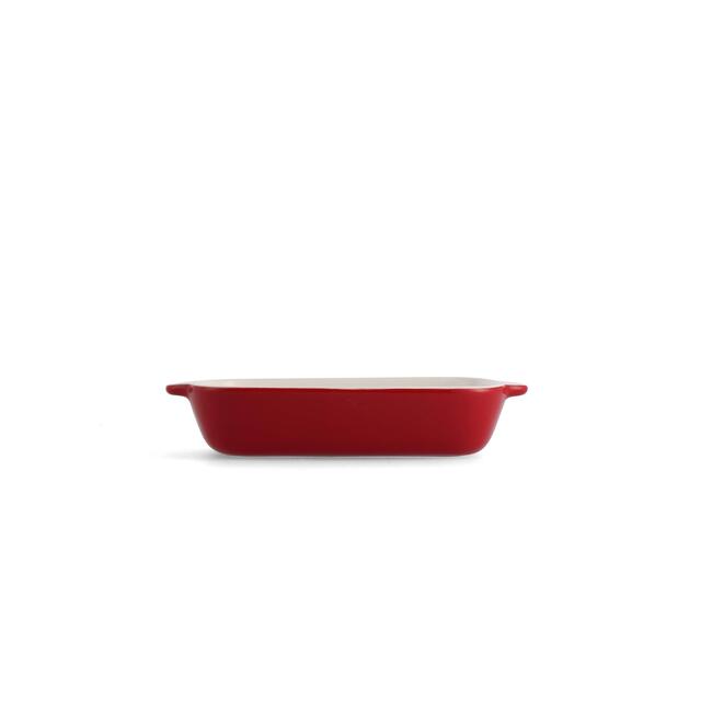 KitchenAid Empire Red Medium 26cm Stoneware Dish with Bamboo Lid thumbnail 6