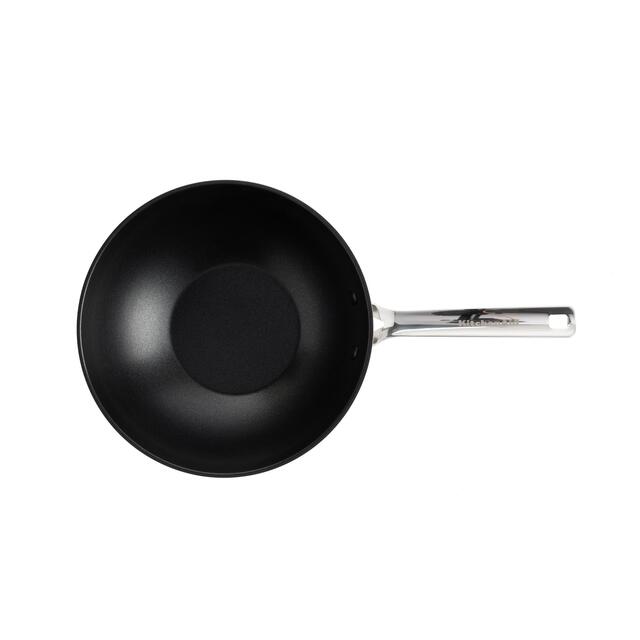 KitchenAid Stainless Steel Ceramic Non-Stick 28cm/3.6 Litre Wok thumbnail 2