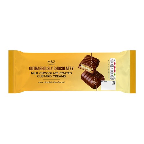 M&S Milk Chocolate Coated Custard Cream thumbnail 2