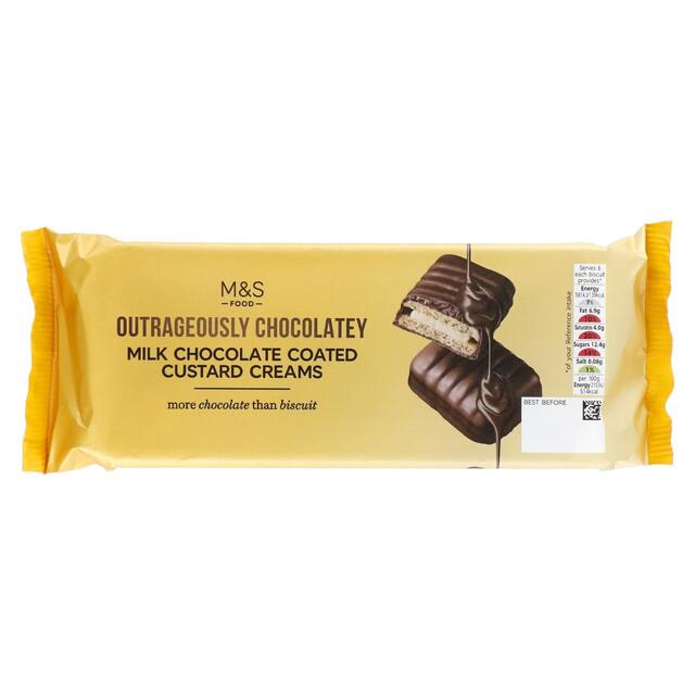 M&S Milk Chocolate Coated Custard Cream