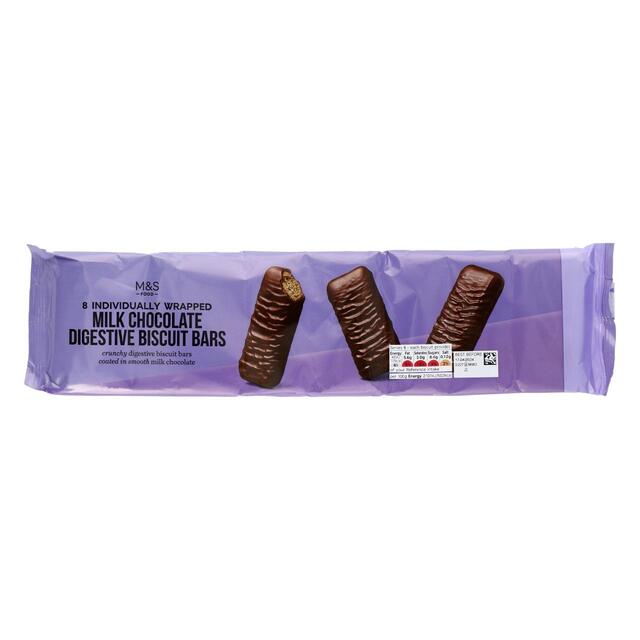 M&S 8 Chocolate Digestive Biscuit Bars