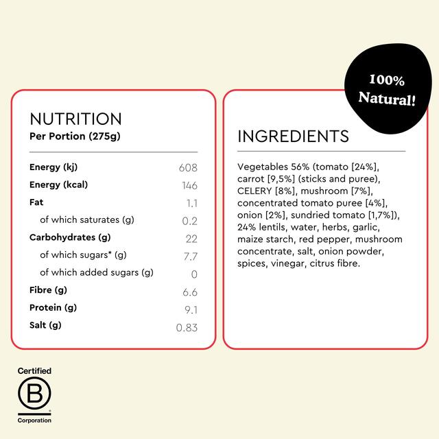Fiid Sundried Tomato & Lentil Ragu thumbnail 5
