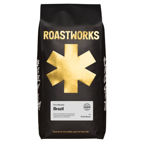 Roastworks Pe De Cedro Brazil Whole Bean Coffee