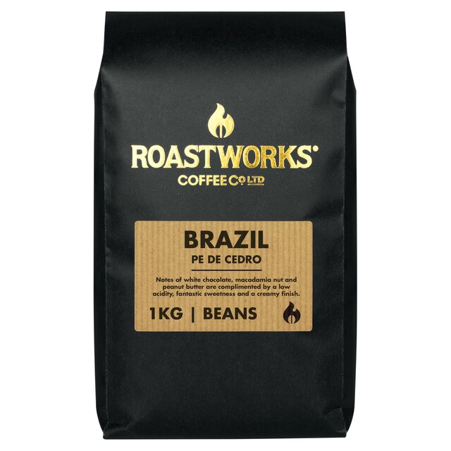 Roastworks Pe De Cedro Brazil Whole Bean Coffee