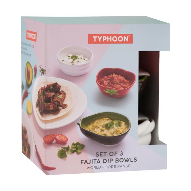 Typhoon World Foods Set of 3 Fajita Dip Bowls thumbnail 2