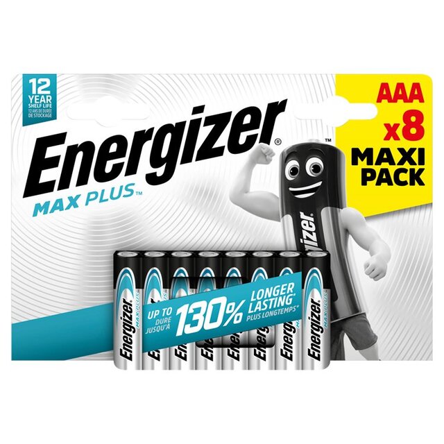 Energizer Max Plus AAA Batteries, Alkaline