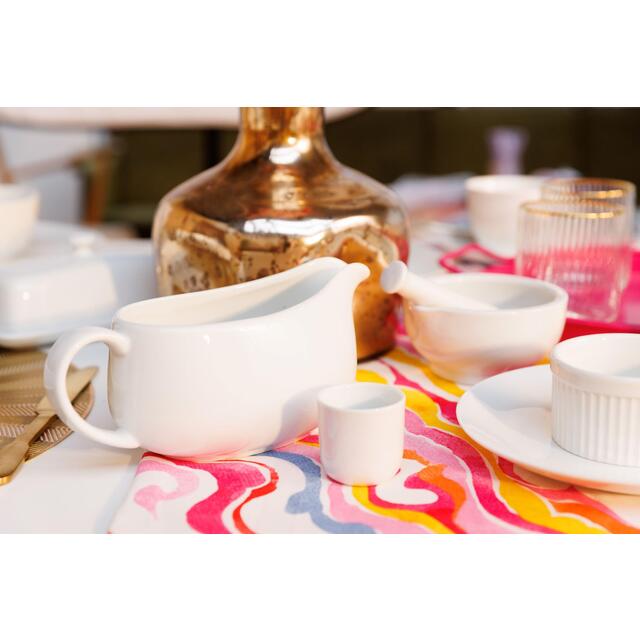 Mikasa Chalk Porcelain Gravy/Sauce Boat, 700ml, Labelled thumbnail 4