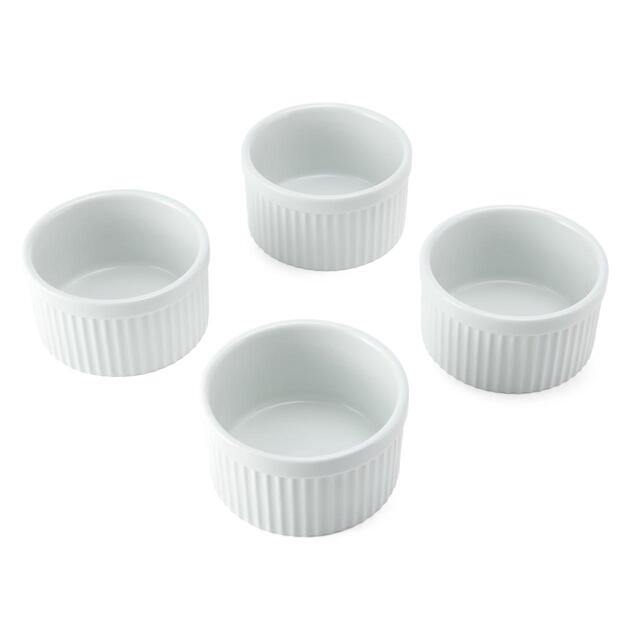 Mikasa Chalk 4pc Porcelain Ramekin Set, 10cm, Gift boxed thumbnail 2