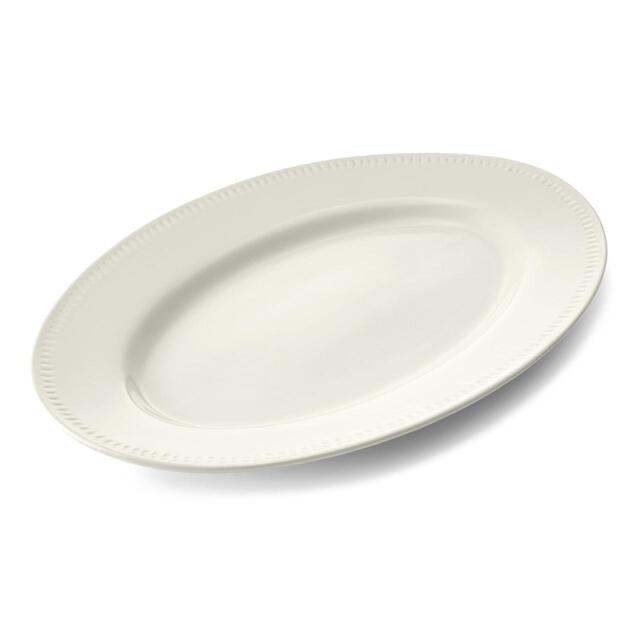 Mikasa Cranborne Stoneware Oval Serving Platter, 39cm, Gift boxed thumbnail 2