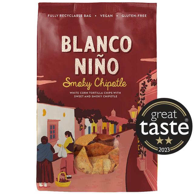 Blanco Nino Smoky Chipotle White Corn Tortilla Chips