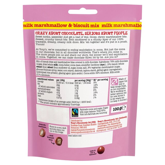 Tony's Chocolonely Littl' Bits Milk Marshmallow & Biscuit Mix thumbnail 2