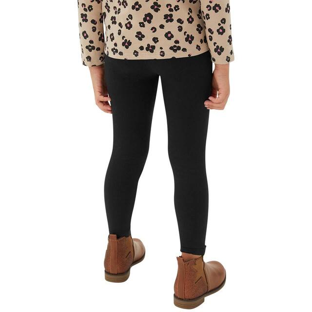 M&S Cotton Rich Plain Legging, 5 Pack, 2-7 Years, Black thumbnail 3