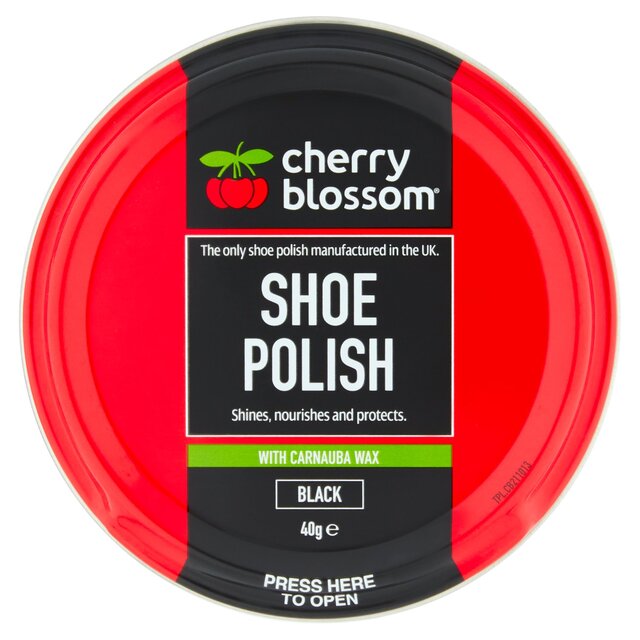 Cherry Blossom Black Shoe Polish