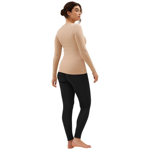 M&S Womens Heatgen Plus Thermal Brushed Leggings, 10, Black thumbnail 3