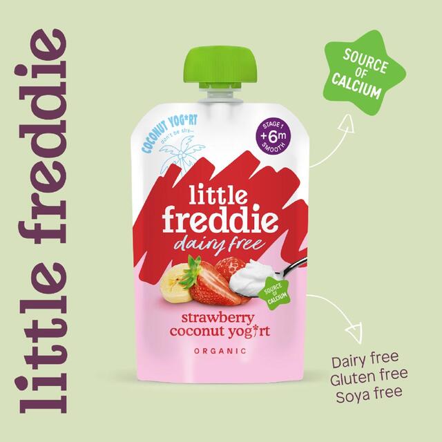 Little Freddie  Organic Strawberry Dairy Free Yoghurt thumbnail 2