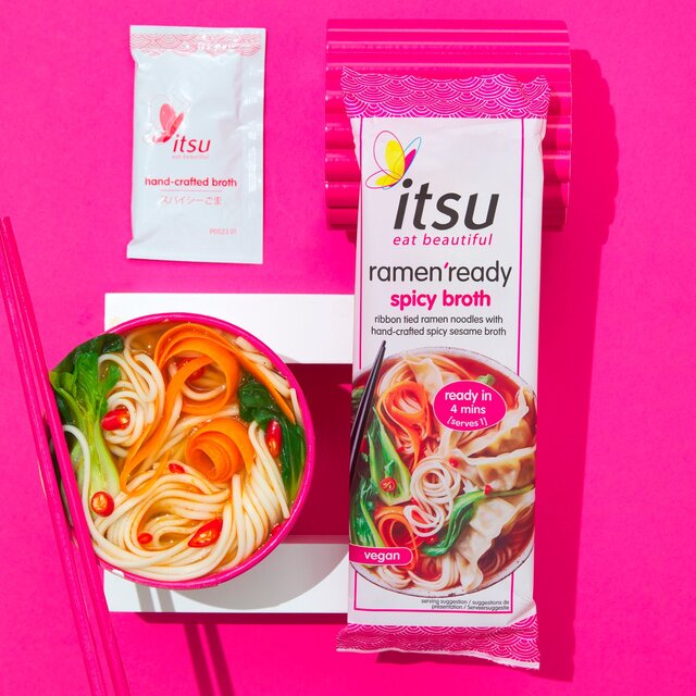 itsu Ramen Ready Noodles Spicy Broth for 1 thumbnail 5