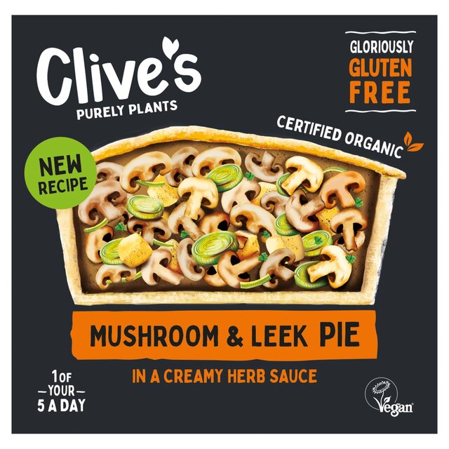 Clive's Organic Mushroom & Leek Gluten Free Pie