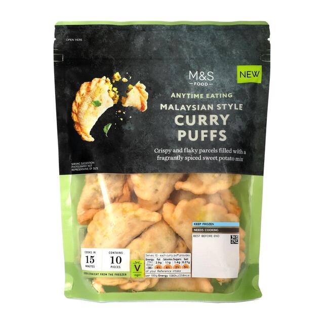 M&S 10 Malaysian Style Curry Puffs Frozen