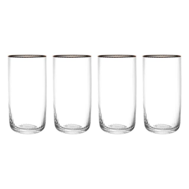 Mikasa Sorrento 4pc Highball Glasses, 510ml, Gift boxed