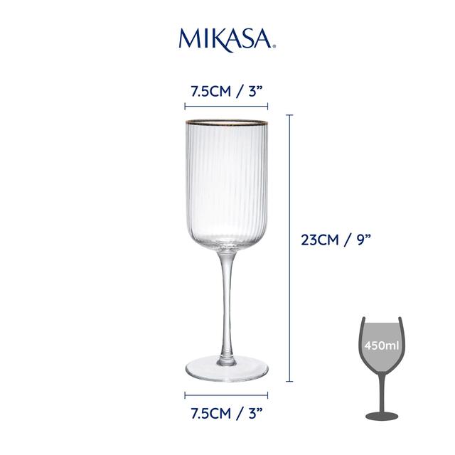 Mikasa Sorrento 4pc Red Wine Glasses, 450ml, Gift boxed thumbnail 3