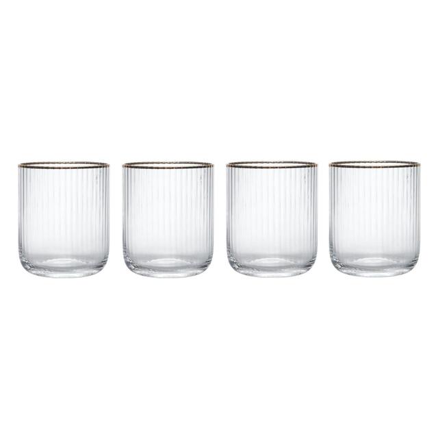 Mikasa Sorrento 4pc Stemless Glasses, 400ml, Gift boxed