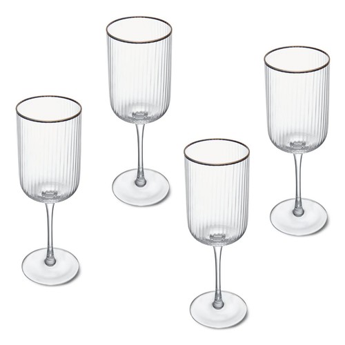 Mikasa Sorrento 4pc White Wine Glasses, 400ml, Gift boxed thumbnail 2