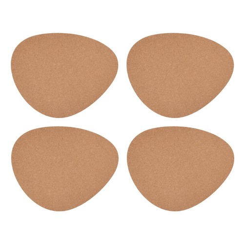 Mikasa 4pc Cork Pebble Placemats, Natural, 38cm x 30cm, Tagged