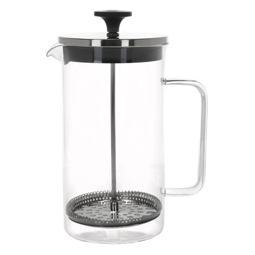 La Cafetiere Glass Cafetiere, 8-Cup, Clear/Black