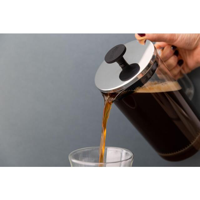 La Cafetiere Glass Cafetiere, 8-Cup, Clear/Black thumbnail 4