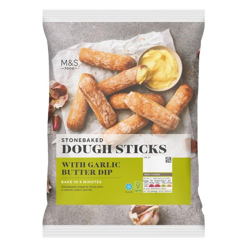 M&S Dough Sticks with Garlic Butter Dip