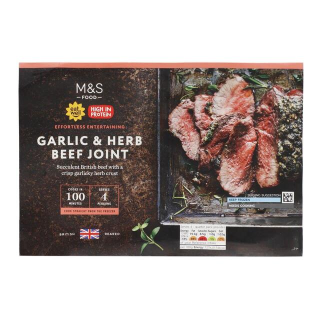 M&S Garlic & Herb Beef Joint Frozen