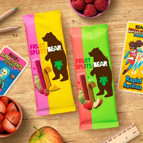 BEAR Fruit Splits Raspberry & Pineapple thumbnail 4