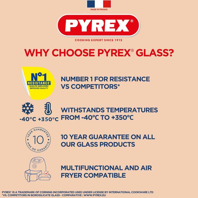 Pyrex Cook & Freeze Dish with Lid 2.6L thumbnail 3