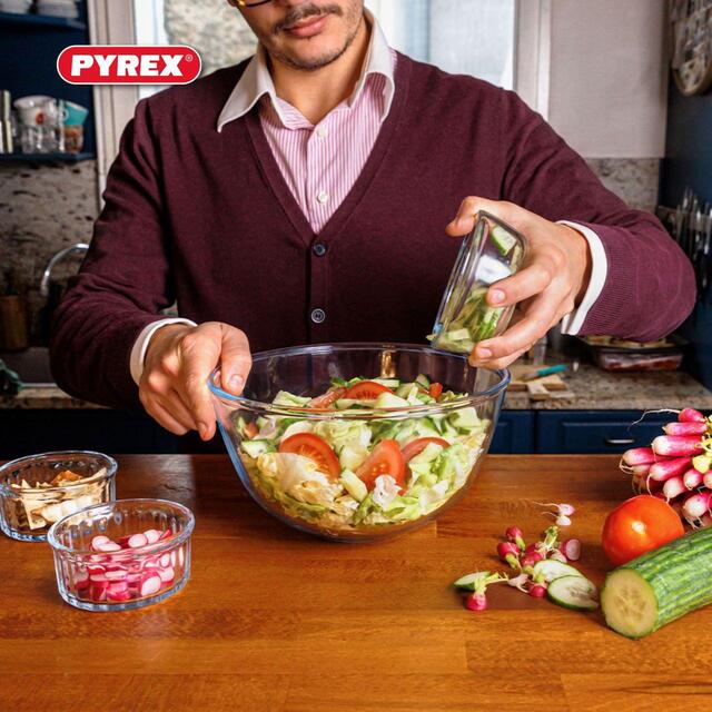 Pyrex Mixing Glass Bowl 3L thumbnail 5