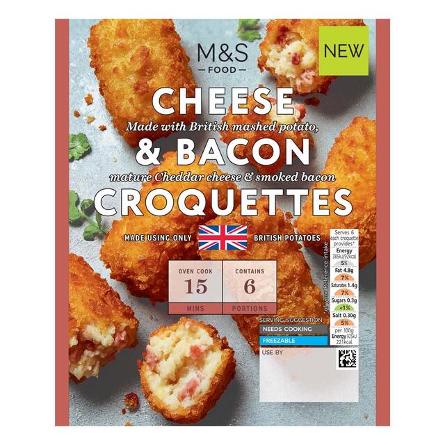 M&S 6 Cheese & Bacon Croquettes thumbnail 2