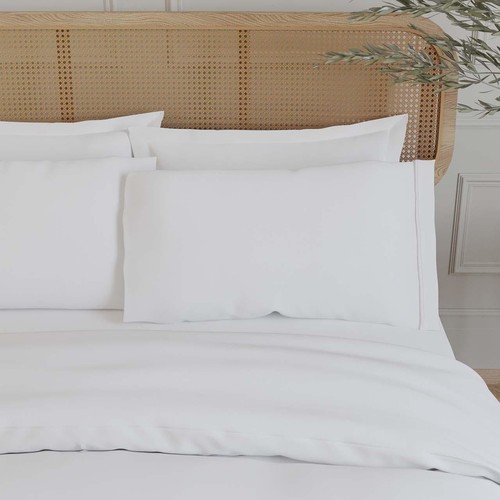 M&S Collection 2pk Egyptian Cotton 230 Thread Count Pillowcases Ice White