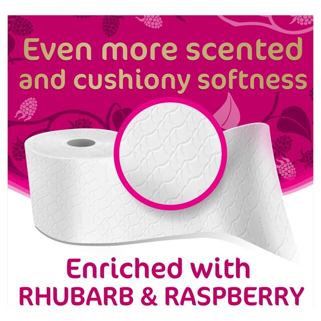 Cushelle Quilted Raspberry & Rhubarb Toilet Rolls, 50% More Sheets thumbnail 3