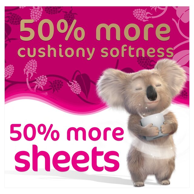 Cushelle Quilted Raspberry & Rhubarb Toilet Rolls, 50% More Sheets thumbnail 6