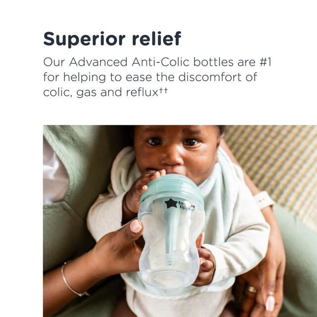 Tommee Tippee Anti-Colic Baby Bottles Slow Flow 3 pack thumbnail 4