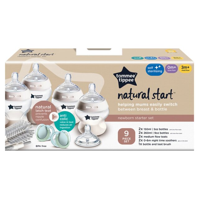 Tommee Tippee Newborn Baby Bottle Starter Kit - Natural Start thumbnail 2