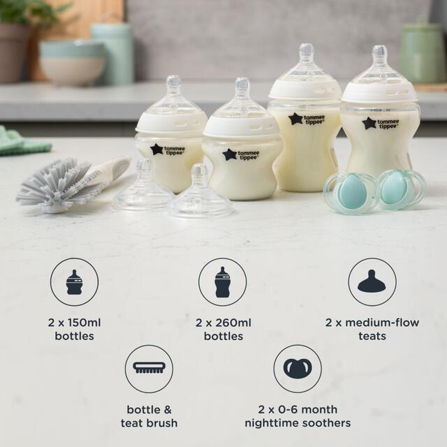 Tommee Tippee Newborn Baby Bottle Starter Kit - Natural Start thumbnail 3