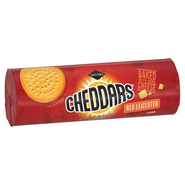 Jacob's Cheddars Red Leicester Flavour Cheese Biscuits thumbnail 2