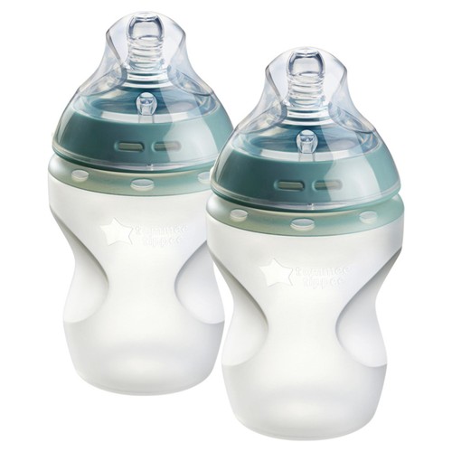 Tommee Tippee Natural Start Silicone Bottle 2 x 260ml pack