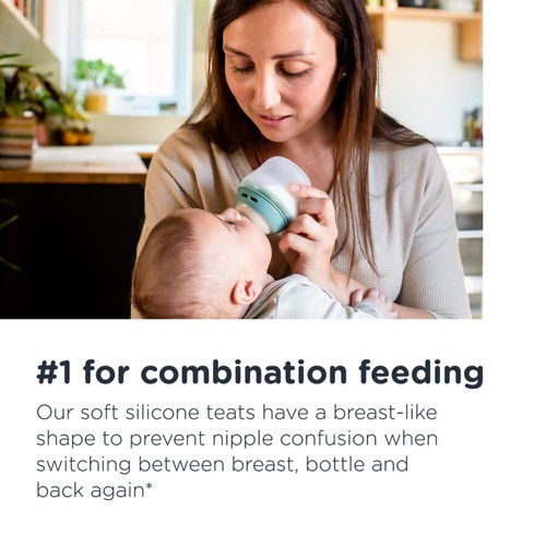 Tommee Tippee Natural Start Silicone Bottle 2 x 260ml pack thumbnail 4