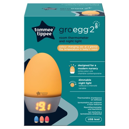 Tommee Tippee Gro Egg 2 Night Light and Digital Room Thermometer thumbnail 2