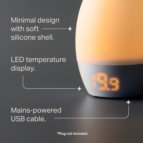 Tommee Tippee Gro Egg 2 Night Light and Digital Room Thermometer thumbnail 3