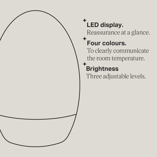 Tommee Tippee Gro Egg 2 Night Light and Digital Room Thermometer thumbnail 6