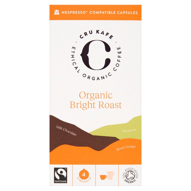 CRU Kafe Organic Fairtrade Bright Roast Pods 10s thumbnail 2